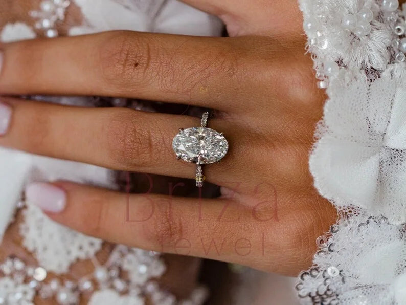 Ring Oval - Lab Grown Diamond Solitaire | Briza Jewel