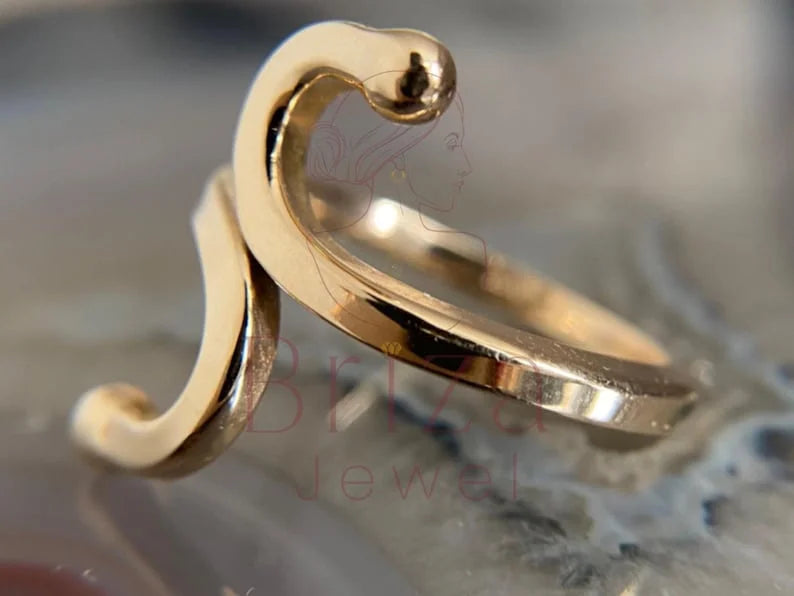S Initial Ring – Personalized Letter Ring | Briza Jewel