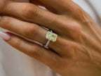 Radiant Cut Halo Engagement Ring | Briza Jewel