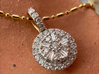 Round Diamond Pendant - Luxury Moissanite Necklace | Briza Jewel