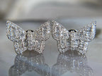 Bow Diamond Earrings - Baguette | Briza Jewel