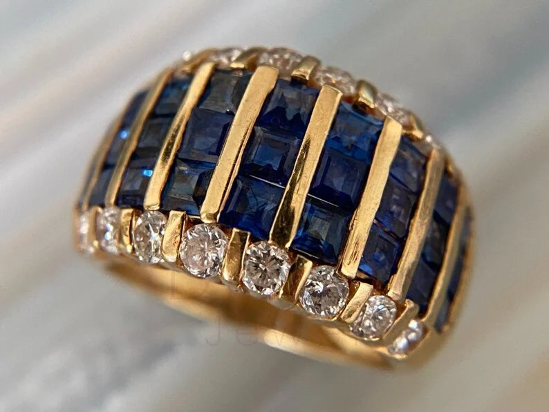 Vintage Style Diamond Band - Gold Wedding Jewelry | Briza Jewel