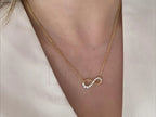 Infinity Diamond Necklace - Gold Minimal | Briza Jewel