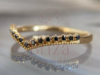 Black moissanite ring - Gold Diamond | Briza Jewel