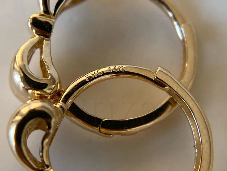Gold Bow Earrings - Minimalist | Briza Jewel
