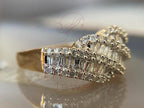 Cross Diamond Ring - Baguette | Briza Jewel
