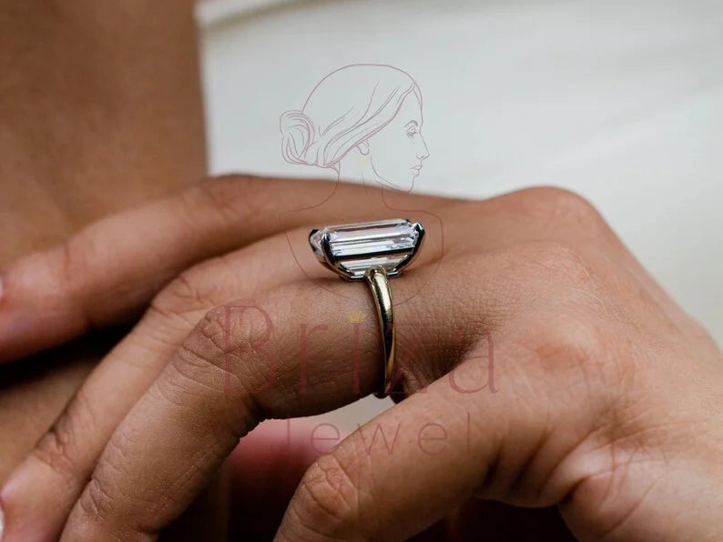 Emerald Cut Ring - Lab Grown Diamond | Briza Jewel