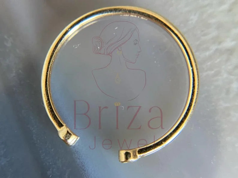 Gold Stacking Ring - Lab Grown Diamond | Briza Jewel