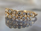 Diamond Promise Ring for Her - 14K Gold Bezel | Briza Jewel