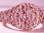 Pink Sapphire Engagement Ring - Rose Gold Pave | Briza Jewel