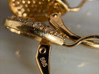 Teardrop Diamond Earrings - Gold Pave | Briza Jewel