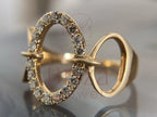 Open Oval Ring - Lab Grown Gold Diamond | Briza Jewel