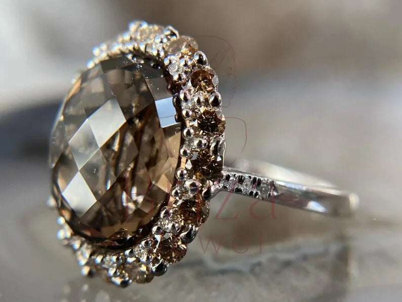 Unique Engagement Ring - Silver Vintage | Briza Jewel