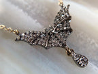 Diamond Bat Pendant - Necklace | Briza Jewel
