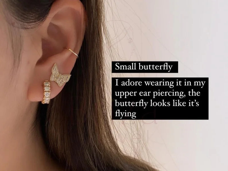Bow Diamond Earrings - Baguette | Briza Jewel