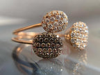 Champagne Diamond Ring - Rose Gold | Briza Jewel