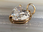 Gold Diamond Heart Pendant - Lab Grown Minimalist | Briza Jewel