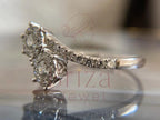 Double Halo Engagement Ring - Moissanite | Briza Jewel
