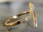 Gold with diamonds on a blurred background