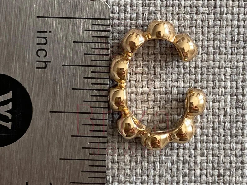 Bezel Set Diamond Earring - Lab Grown Gold Minimalist | Briza Jewel