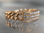Gold Chain Ring - Lab Grown Diamond | Briza Jewel
