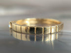 Unisex Wedding Band - Gold Moissanite Solitaire Ring | Briza Jewel