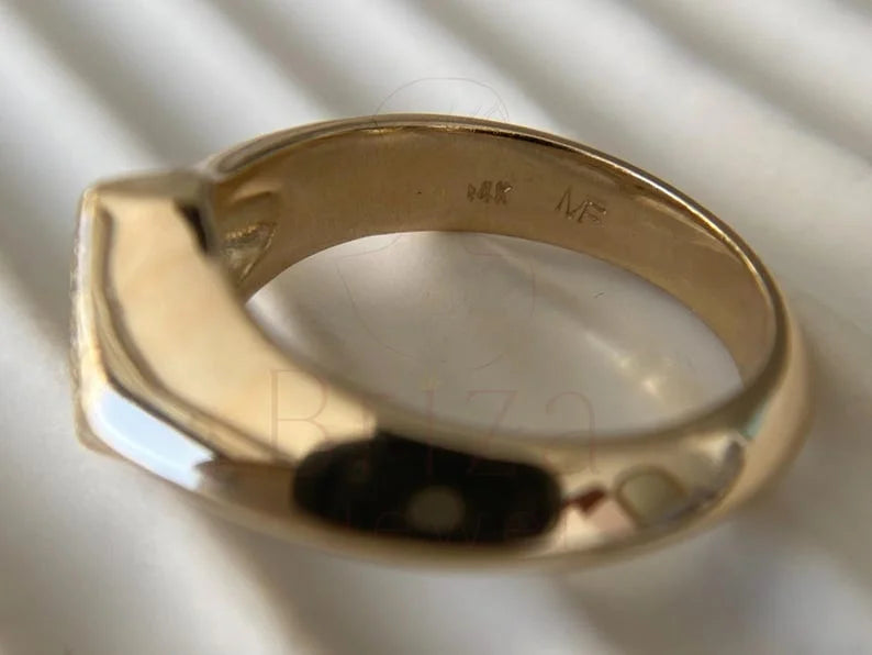 Vintage Inspired Diamond Ring - Yellow Gold | Briza Jewel