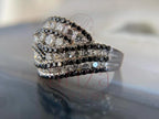 Black and White Diamond Ring - Pave | Briza Jewel