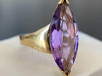 Marquise Cut Amethyst Ring - Vintage | Briza Jewel