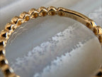Blue Sapphire Eternity Band - 18K Gold Ring | Briza Jewel