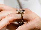 Lab Grown Cushion Cut Diamond Ring - Gold Solitaire | Briza Jewel