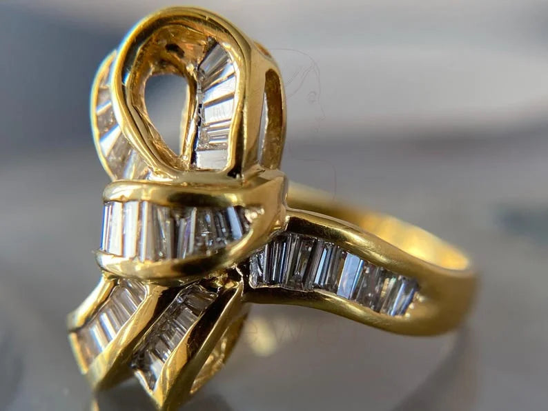 Baguette Diamond Ring - Lab Grown Gold | Briza Jewel