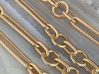 Paperclip Chain Necklace - Gold Minimalist | Briza Jewel