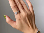 Open Diamond Band - White Gold Ring | Briza Jewel