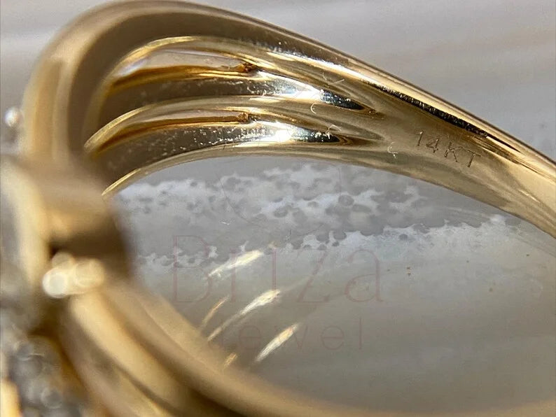 Toi Et Moi Moissanite Ring - Gold Emerald Cut | Briza Jewel