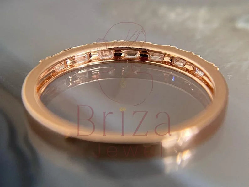 Green Moissanite Engagement Ring - Gold | Briza Jewel