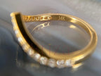 V Shaped Wedding Band - Ring | Briza Jewel