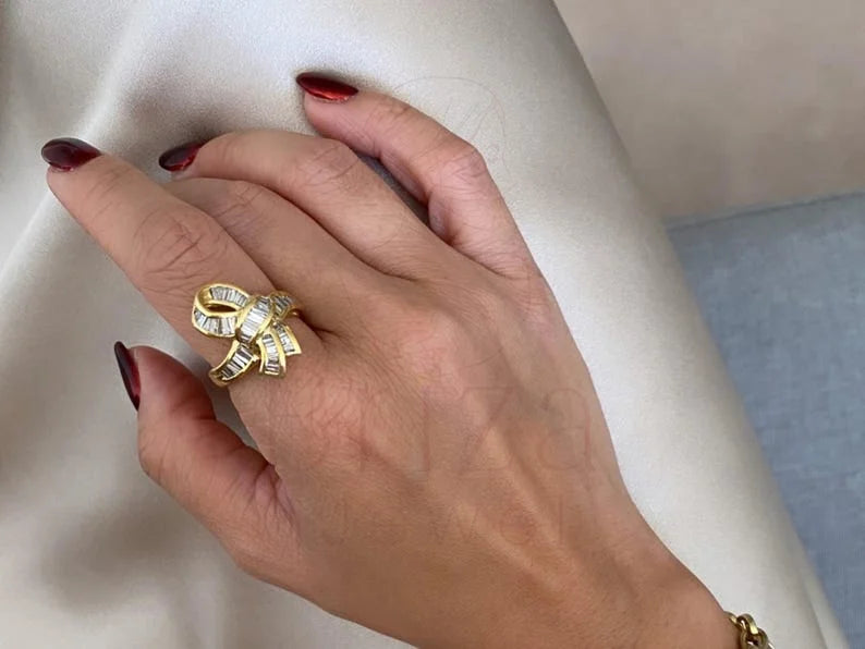 Baguette Diamond Ring - Lab Grown Gold | Briza Jewel