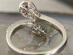 Pear Cut Toi Et Moi Ring, Pink & White Diamond Ring | Briza Jewel