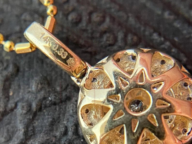 Round Diamond Pendant - Luxury Moissanite Necklace | Briza Jewel