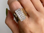 Unisex Wedding Ring - Gold Diamond | Briza Jewel