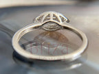Baguette Ring Band - Lab Grown 14K White Gold Marquise Diamond Cluster | Briza Jewel
