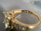 Cushion Engagement Ring - Gold Aquamarine | Briza Jewel