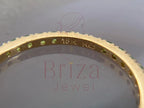 Moissanite Baguette Ring - Rose Gold Eternity | Briza Jewel