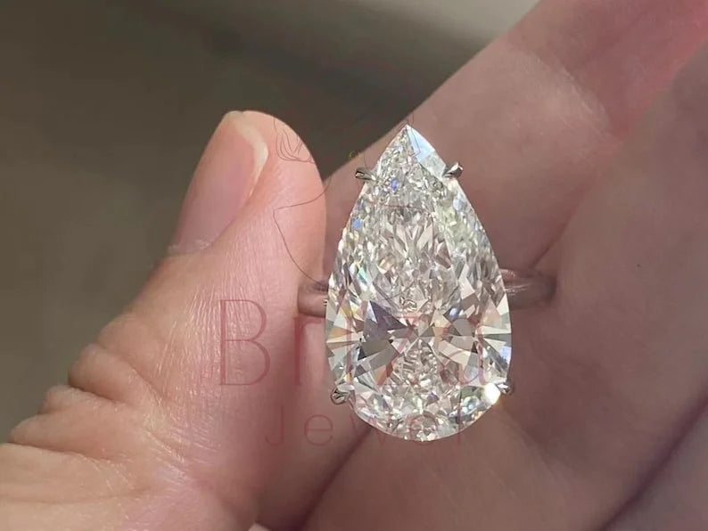 10 Carat Pear Shaped Diamond - Lab Grown | Briza Jewel