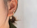 Teardrop Diamond Earrings - Gold Pave | Briza Jewel