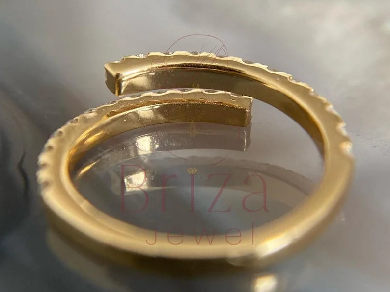 Diamond Eternity Band - Lab Grown Gold Ring | Briza Jewel