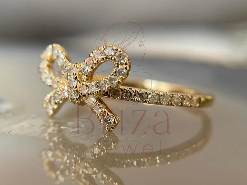 Pandora Bow Ring - Moissanite | Briza Jewel