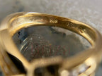 Vintage Moissanite Ring - Gold | Briza Jewel