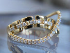 Infinity Diamond Ring - 14K Gold Pave | Briza Jewel